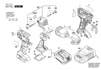 Bosch 3 601 JA1 S01 Gds 18 V-Li Impact Wrench 18 V / Eu Spare Parts